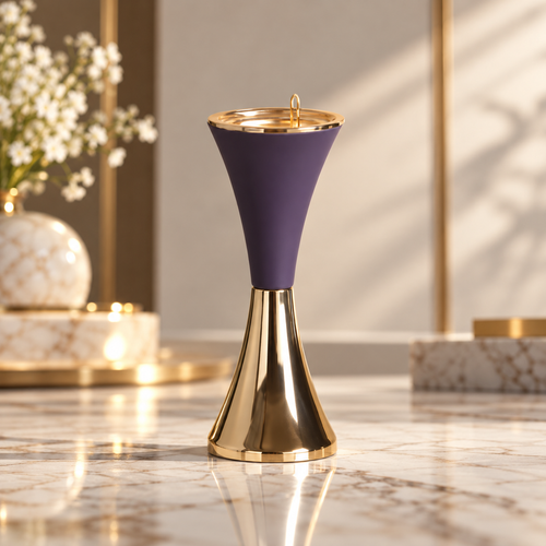 Royal Purple & Gold Incense Burner