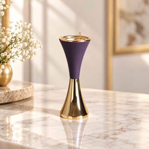 Royal Purple & Gold Incense Burner