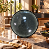 Modern Glossy Reactive Glaze Serving Plate Set Of 6