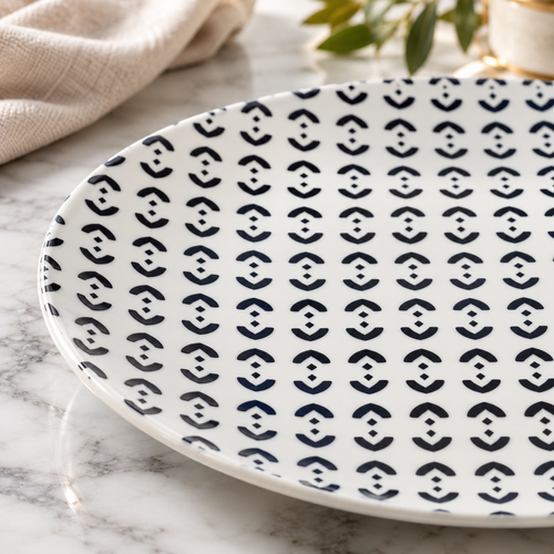 Modern Printed Bamboo Fiber Coaster Set of 4