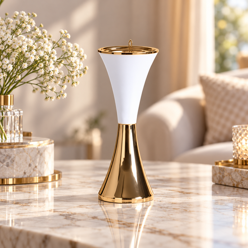 Pristine White & Gold Incense Burner