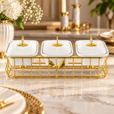 Luxury Ceramic Chafing Serving Set 4 Piece