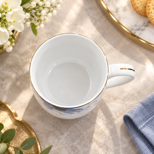 Modern Floral Tea and Coffee Mug 6 Piece Set