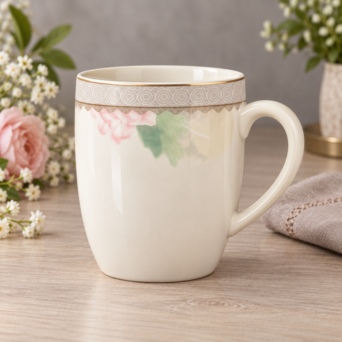 Elegant Ceramic Tea & Coffee Cup Set of 6