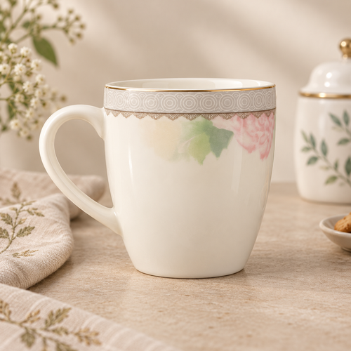 Elegant Ceramic Tea & Coffee Cup Set of 6