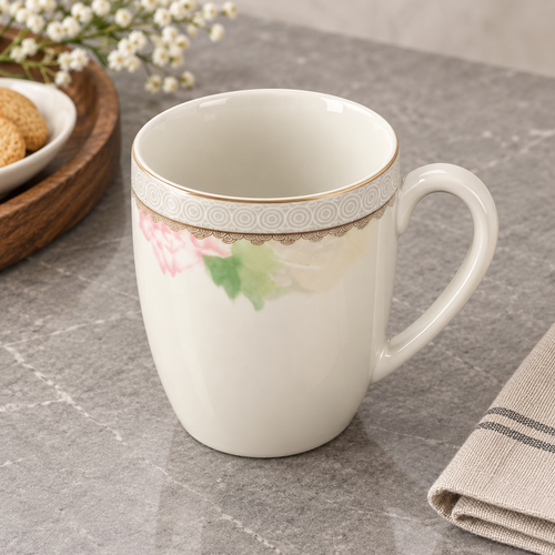 Elegant Ceramic Tea & Coffee Cup Set of 6