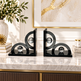 Smoky Arch & Crystal Sphere Bookends