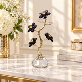 Elegant Crystal Plum Blossom Tree Showpiece
