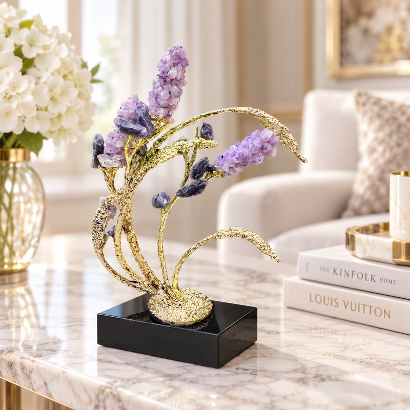Luxury Gold Foil Stems Tabletop Decor