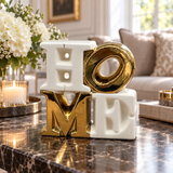 Block HOME Ceramic Tabletop Sculpture