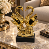 Majestic Gold Swan Harmony Sculpture