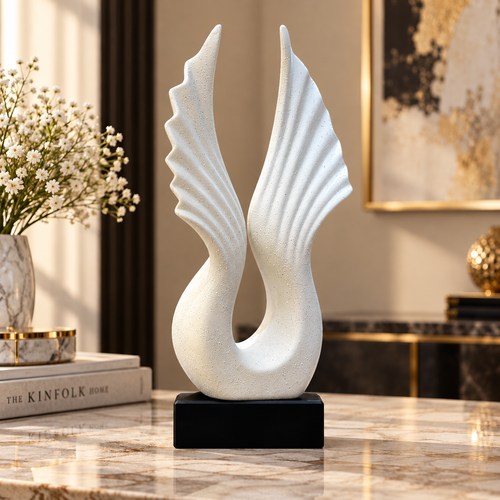Modernist Soaring Wings Abstract Sculpture