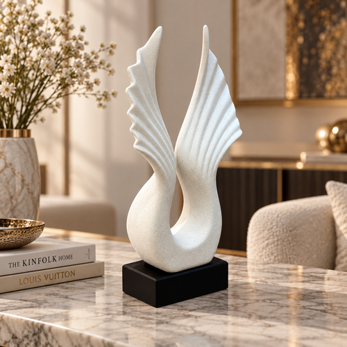 Modernist Soaring Wings Abstract Sculpture