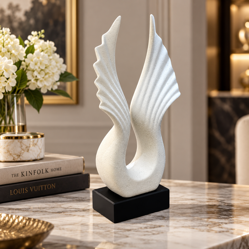 Modernist Soaring Wings Abstract Sculpture