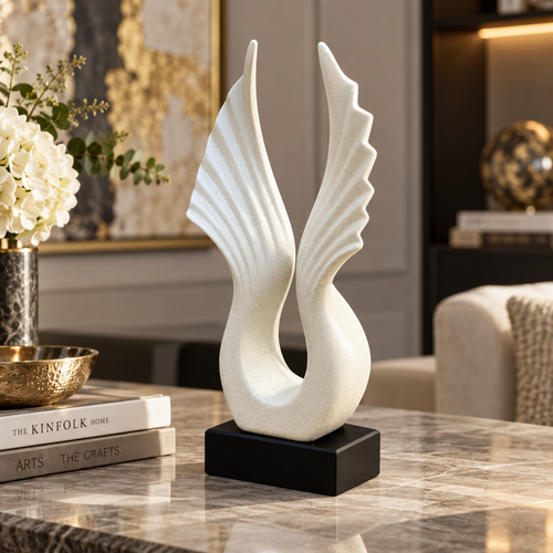 Modernist Soaring Wings Abstract Sculpture