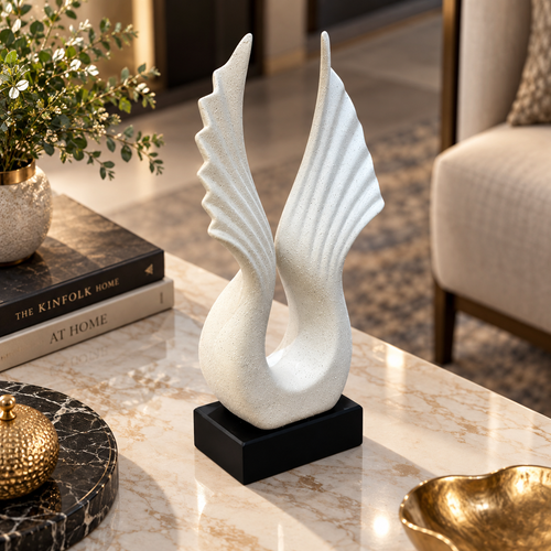 Modernist Soaring Wings Abstract Sculpture