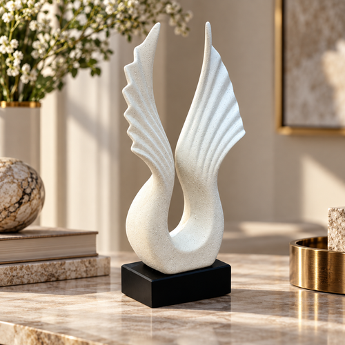 Modernist Soaring Wings Abstract Sculpture