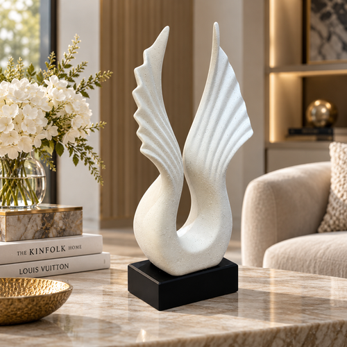 Modernist Soaring Wings Abstract Sculpture