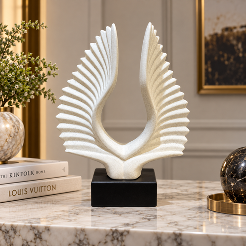 Modernist Radiant Wings Abstract Sculpture