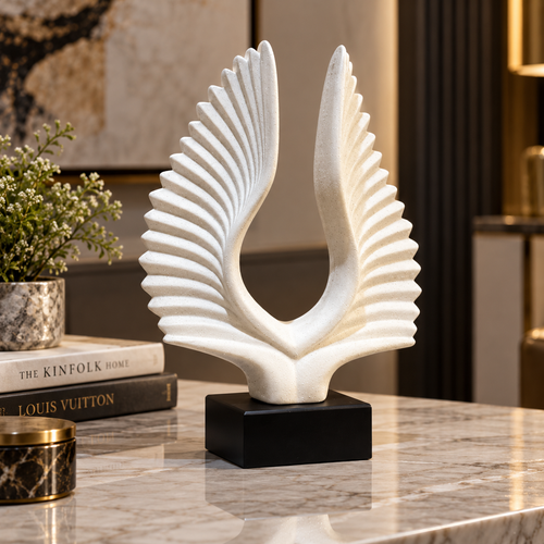 Modernist Radiant Wings Abstract Sculpture