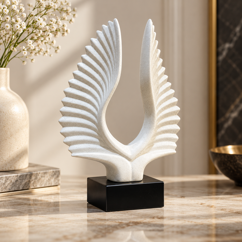 Modernist Radiant Wings Abstract Sculpture