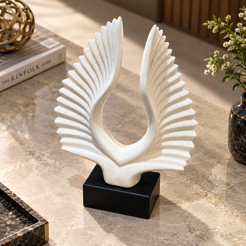 Modernist Radiant Wings Abstract Sculpture