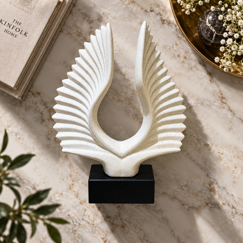 Modernist Radiant Wings Abstract Sculpture