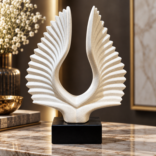 Modernist Radiant Wings Abstract Sculpture