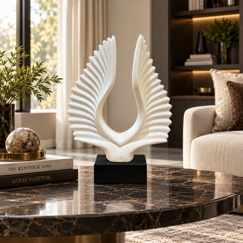 Modernist Radiant Wings Abstract Sculpture