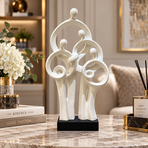 Modernist Family of Four Ceramic Sculpture