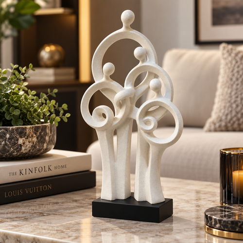 Modernist Family of Four Ceramic Sculpture