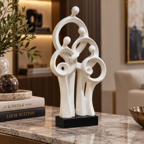 Modernist Family of Four Ceramic Sculpture