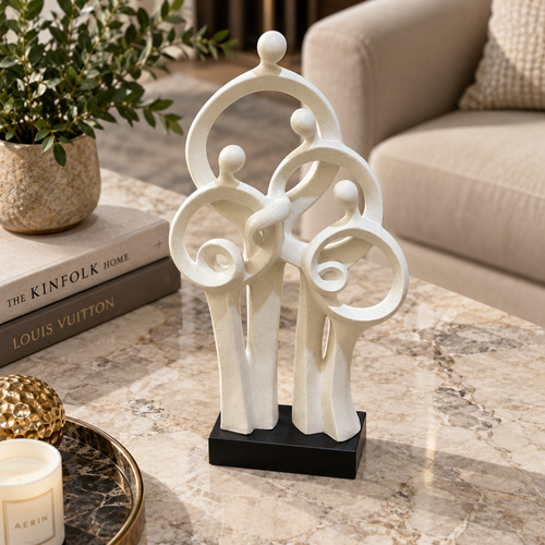 Modernist Family of Four Ceramic Sculpture