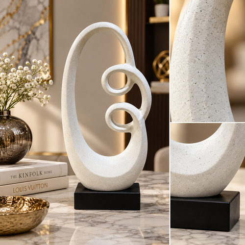 Luxury Abstract Infinity Swirl Sculpture