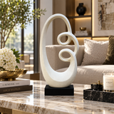 Luxury Abstract Infinity Swirl Sculpture