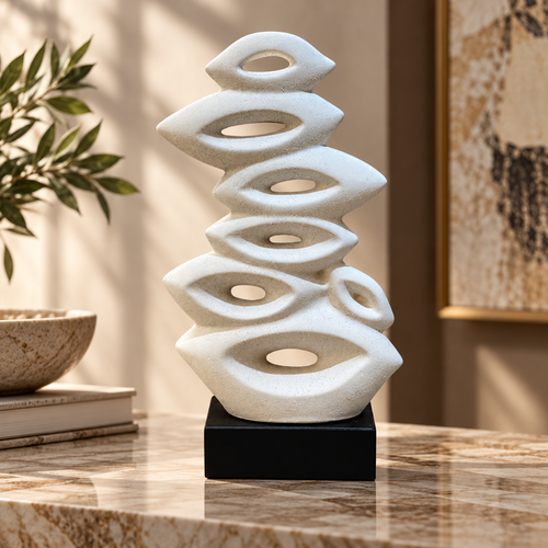 Modernist Stacked Pod Abstract Sculpture