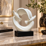 Modernist Soaring Doves Sculpture