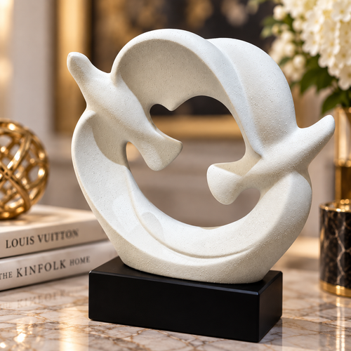 Modernist Soaring Doves Sculpture