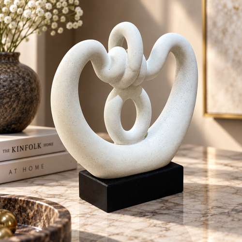 Modernist Interlocking Knot Abstract Sculpture