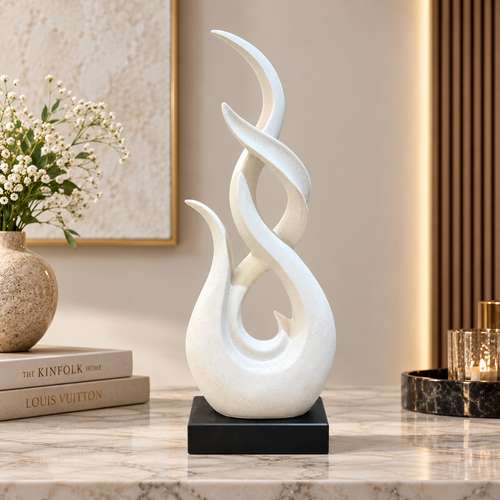 Modernist Soaring Flame Abstract Sculpture