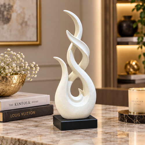 Modernist Soaring Flame Abstract Sculpture