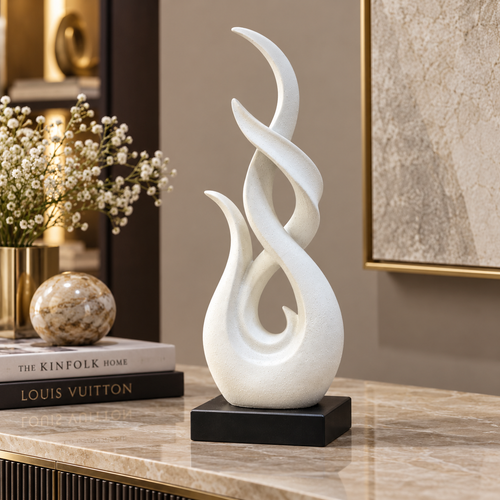 Modernist Soaring Flame Abstract Sculpture