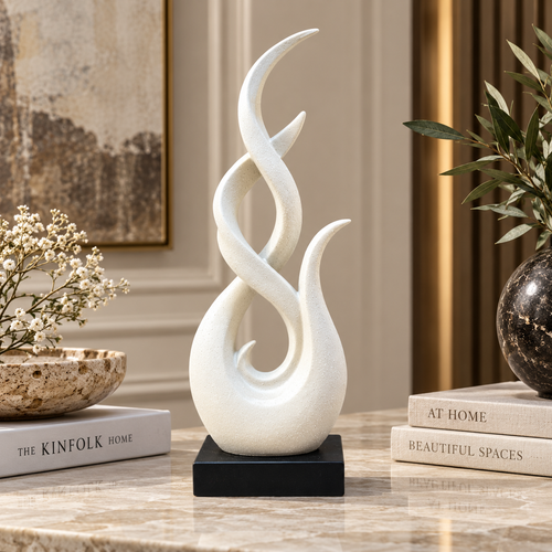 Modernist Soaring Flame Abstract Sculpture