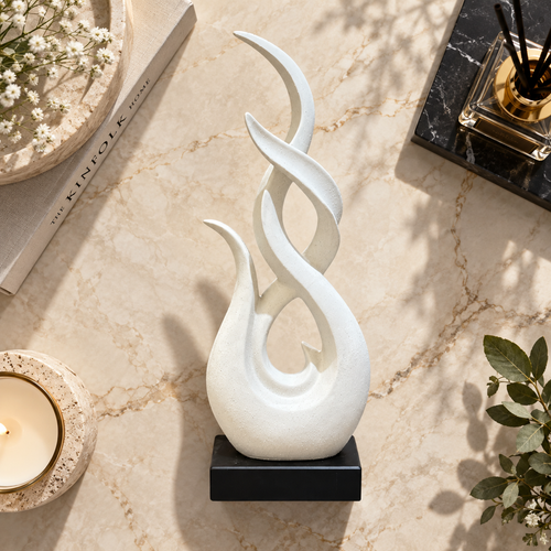 Modernist Soaring Flame Abstract Sculpture