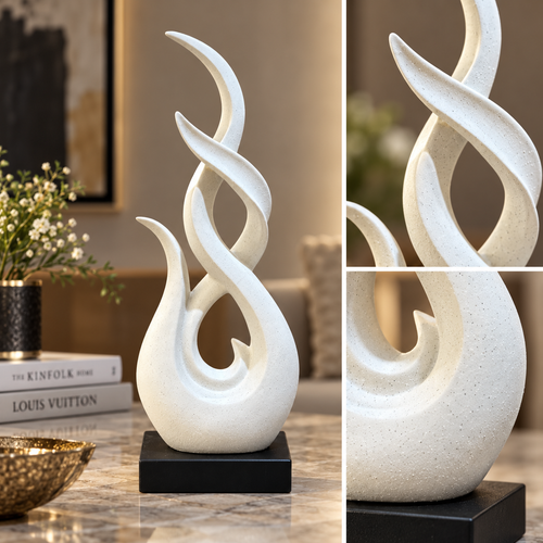 Modernist Soaring Flame Abstract Sculpture
