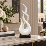 Modernist Soaring Flame Abstract Sculpture