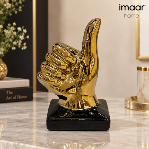 Modernist Thumbs Up Gesture Sculpture