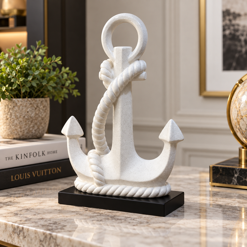 Modernist Nautical Anchor Sculpture