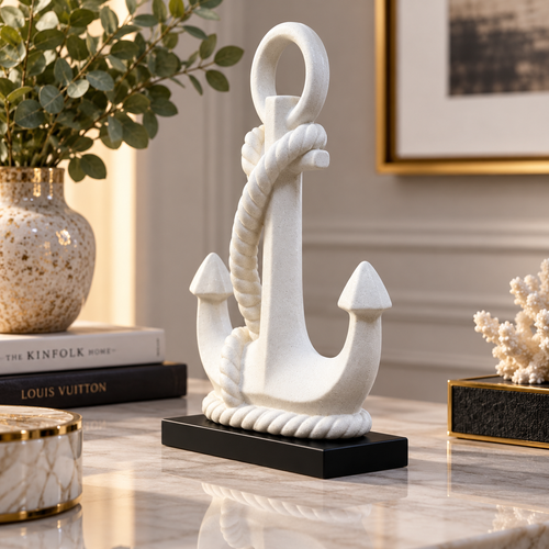 Modernist Nautical Anchor Sculpture