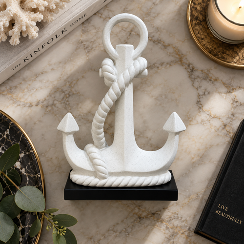 Modernist Nautical Anchor Sculpture
